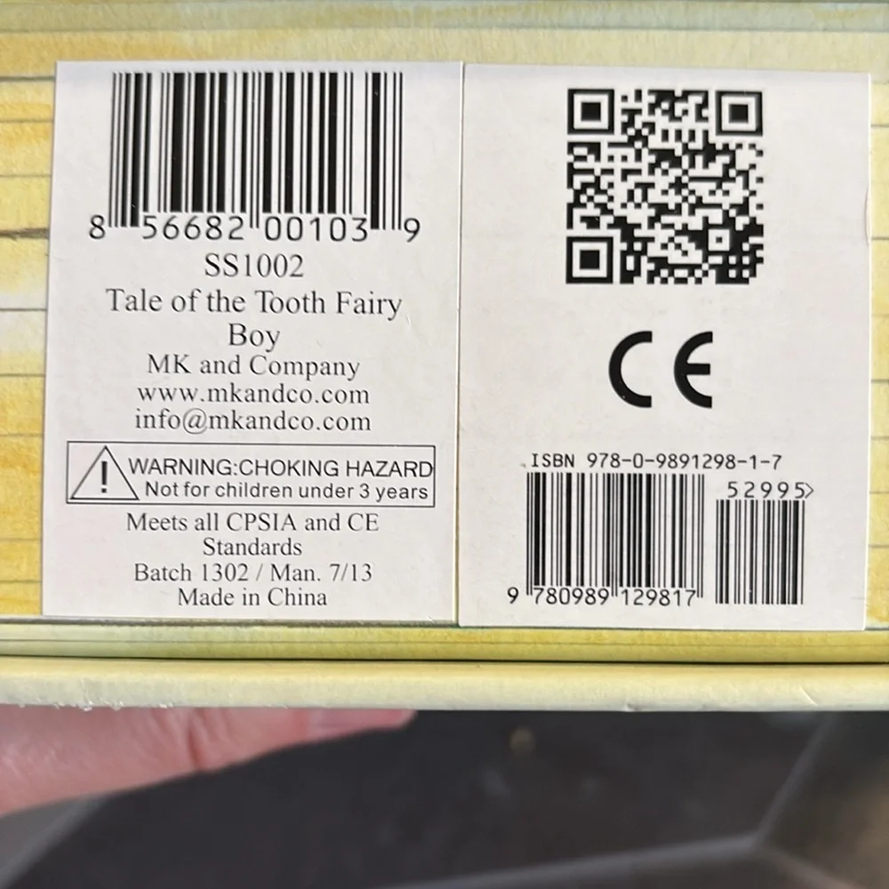 The Tale of the Tooth Fairy by MK & Company New in Box.